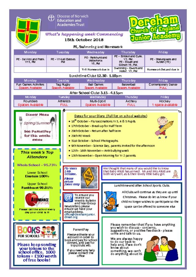 thumbnail of Weekly Bulletin wb 15.10.18