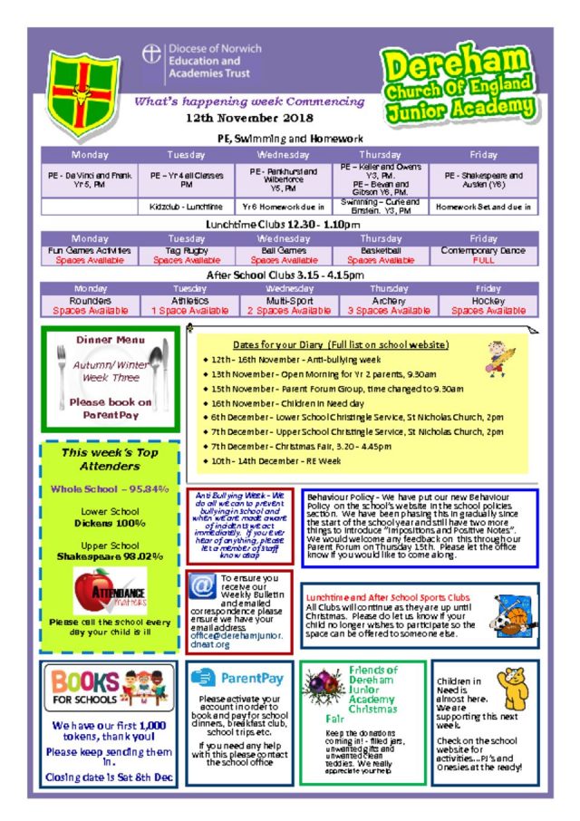 thumbnail of Weekly Bulletin wb 12.11.18